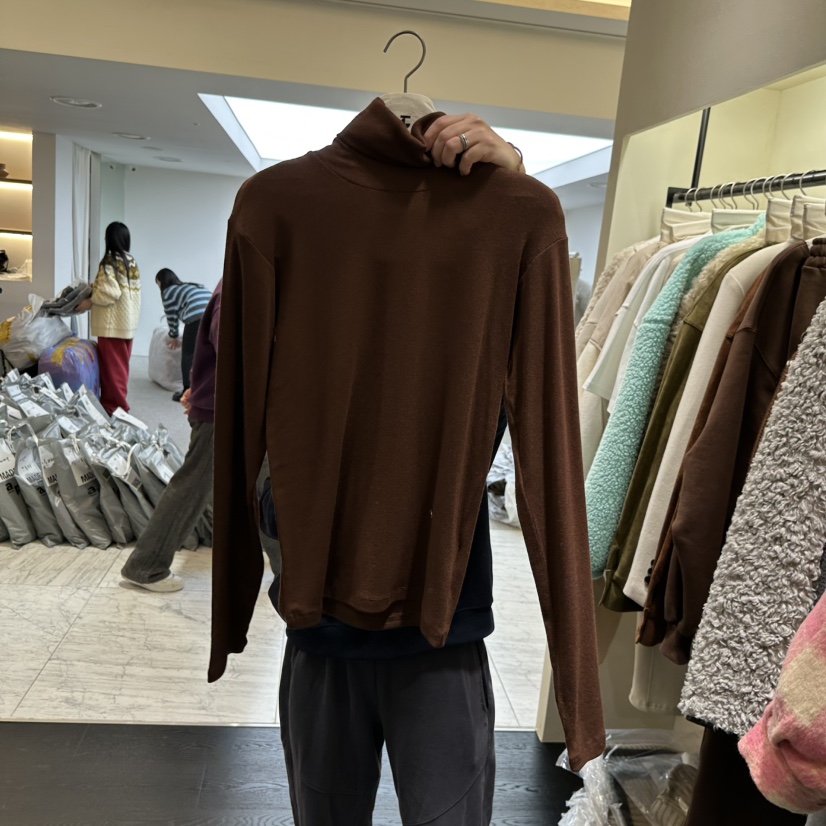 TOMGIRL東大門㊣實拍女士新款時尚休閑推薦25秋冬長袖T恤羊毛TOMGIRL長袖T恤圖色4