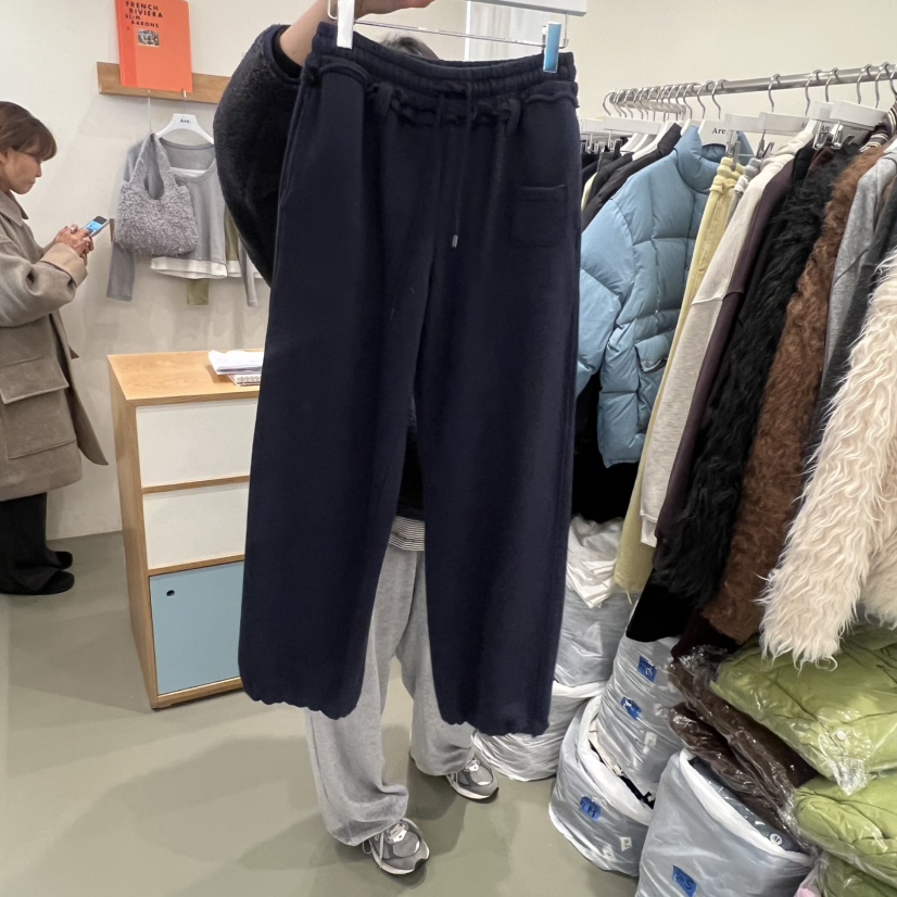 ARE東大門㊣代購女裝新品休閑熱賣推薦職業時尚休閑褲加絨腰帶ARE YOU/ARE休閑褲圖色2