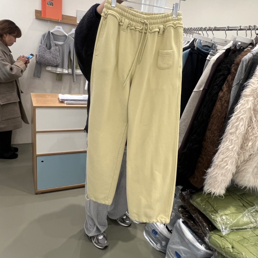 ARE東大門㊣代購女裝新品休閑熱賣推薦職業時尚休閑褲加絨腰帶ARE YOU/ARE休閑褲圖色3