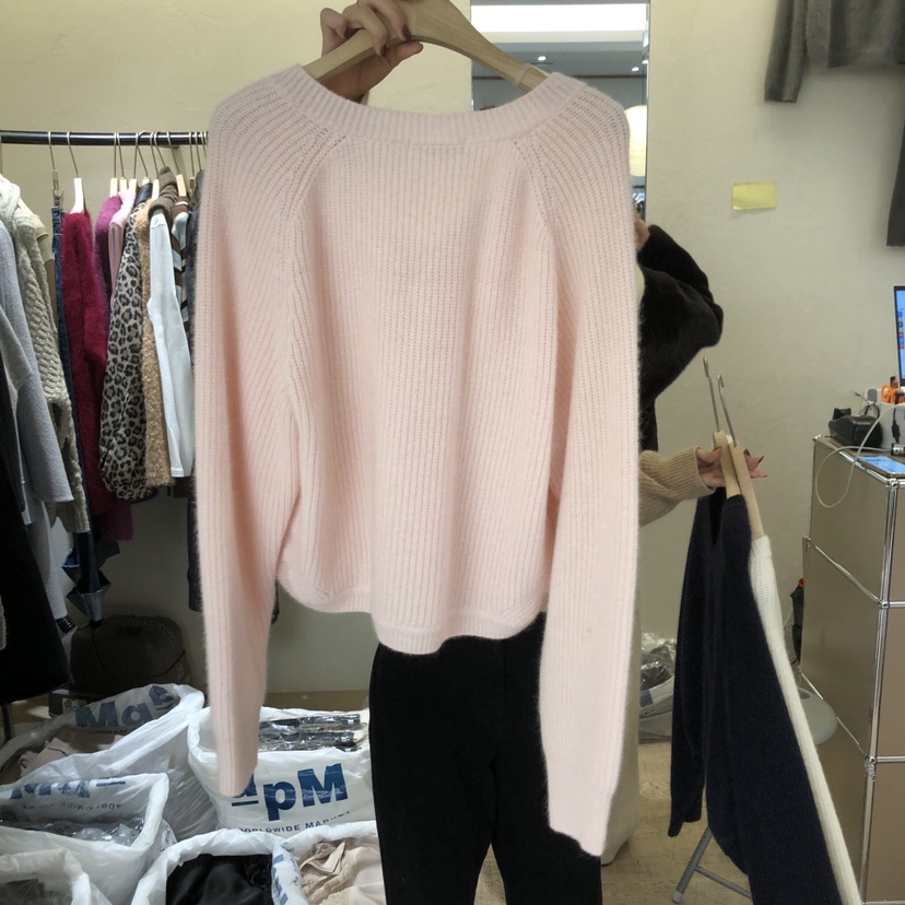 W AND J韓國直郵㊣女裝新品推薦熱賣25秋冬人氣針織衫浣熊W AND J針織衫