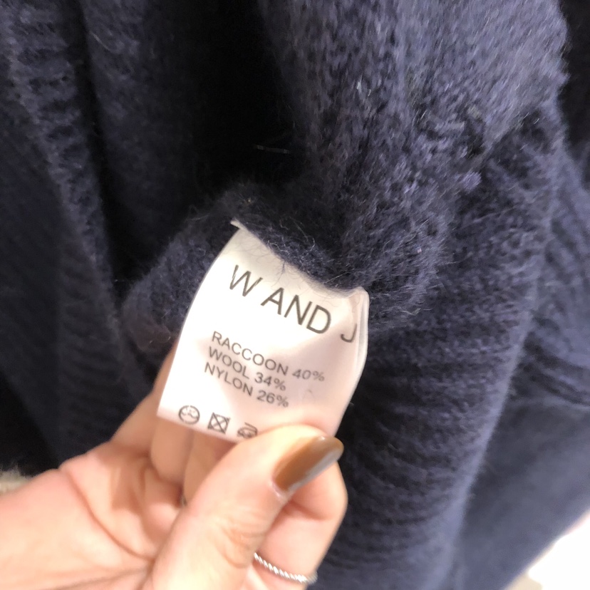 W AND J韓國直郵㊣女裝新品推薦熱賣25秋冬人氣針織衫浣熊W AND J針織衫