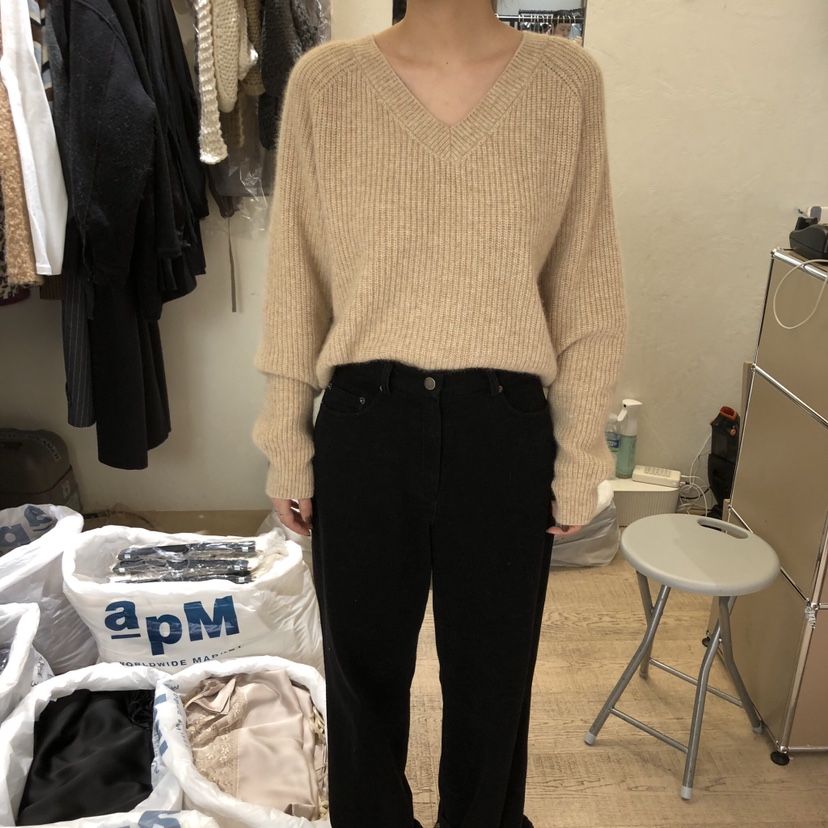 W AND J韓國直郵㊣女裝新品推薦熱賣25秋冬人氣針織衫浣熊W AND J針織衫圖色1