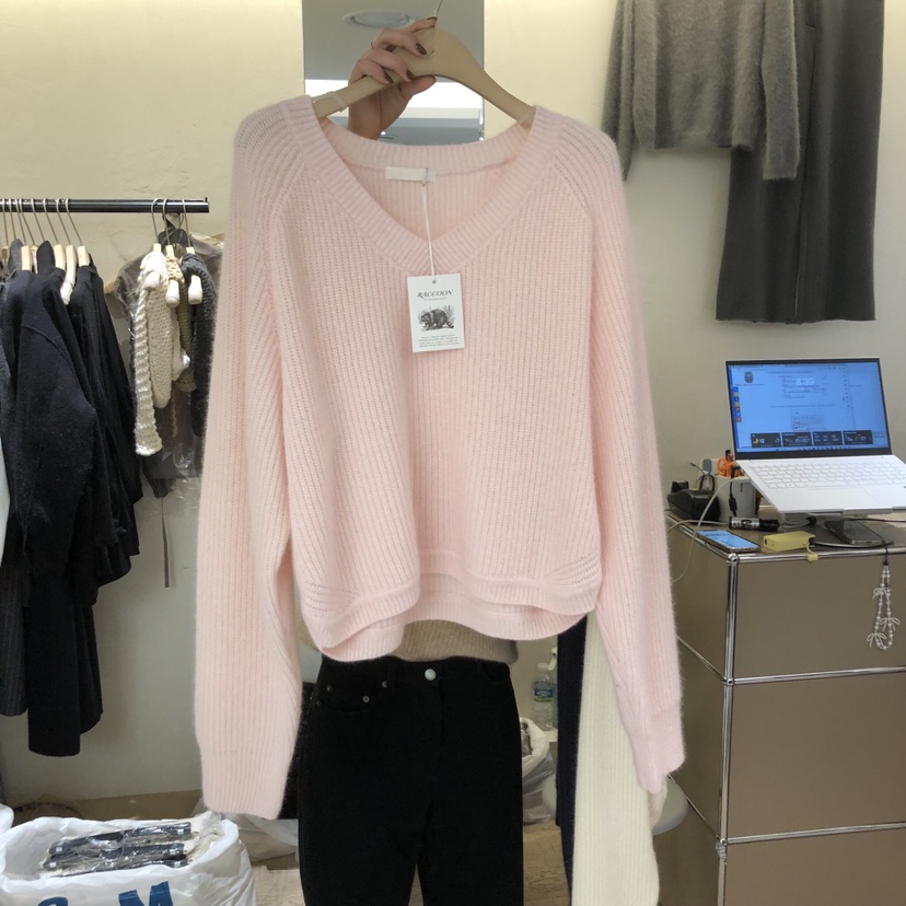 W AND J韓國直郵㊣女裝新品推薦熱賣25秋冬人氣針織衫浣熊W AND J針織衫圖色2