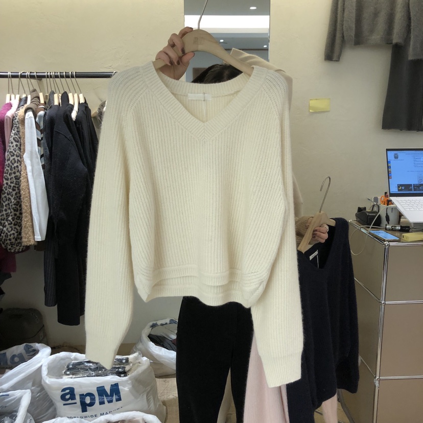 W AND J韓國直郵㊣女裝新品推薦熱賣25秋冬人氣針織衫浣熊W AND J針織衫圖色3
