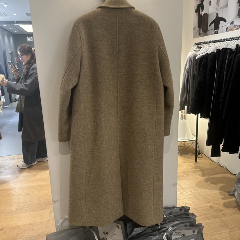 WE ARE/WELOVER韓國代購㊣女裝新品熱賣職業休閑中長款大衣SHOP_WE ARE中長款大衣