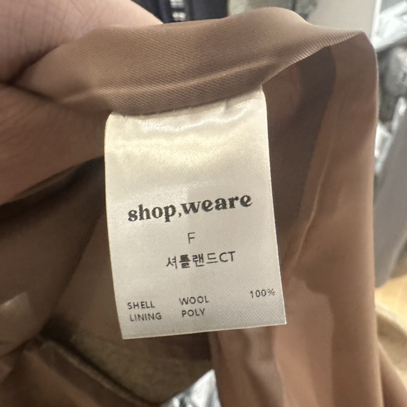 WE ARE/WELOVER韓國代購㊣女裝新品熱賣職業休閑中長款大衣SHOP_WE ARE中長款大衣