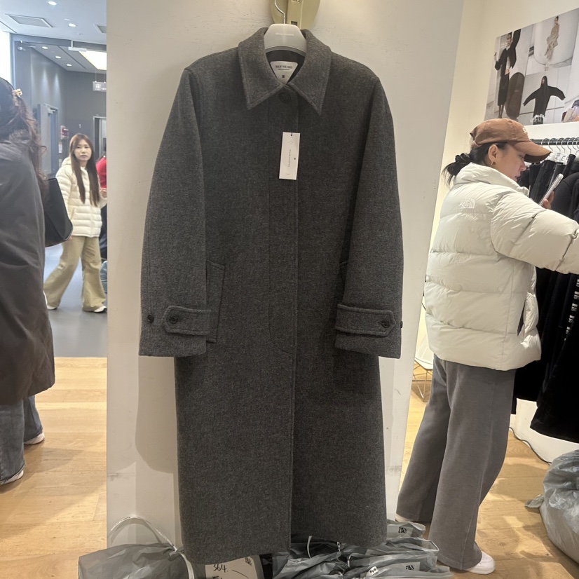 WE ARE/WELOVER韓國代購㊣女裝新品熱賣職業休閑中長款大衣SHOP_WE ARE中長款大衣圖色2