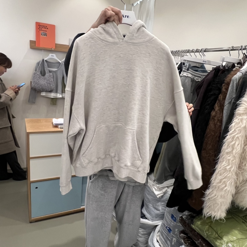 ARE東大門㊣直郵女士新款25秋冬休閑推薦職業熱賣衛衣連帽衫ARE YOU/ARE衛衣圖色2