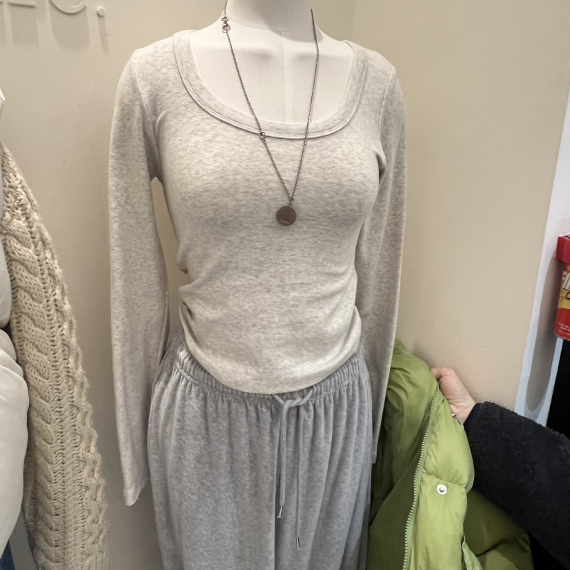 ARE韓國直郵㊣女士新品休閑職業熱賣時尚人氣25秋冬長袖T恤ARE YOU/ARE長袖T恤圖色4