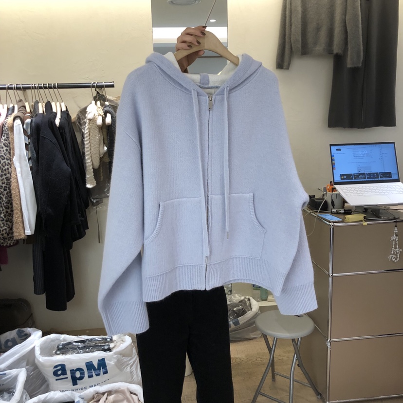 W AND J韓國代購㊣女裝新款休閑時尚職業熱賣推薦人氣針織衫W AND J針織衫圖色3