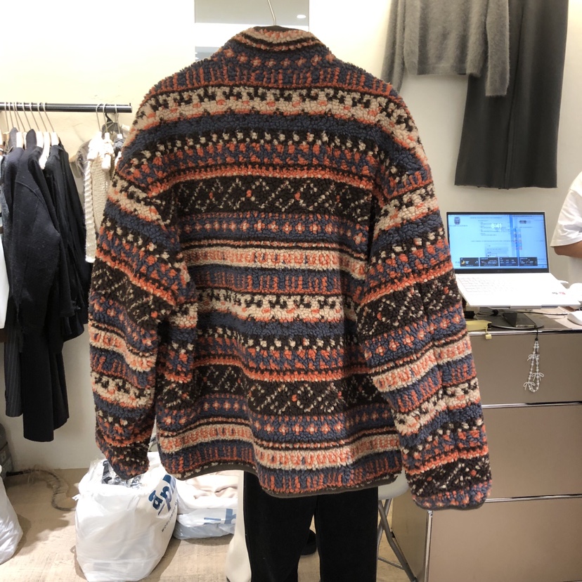 W AND J韓國代購㊣女裝新品休閑人氣熱賣25秋冬夾克抓絨拉鏈W AND J夾克