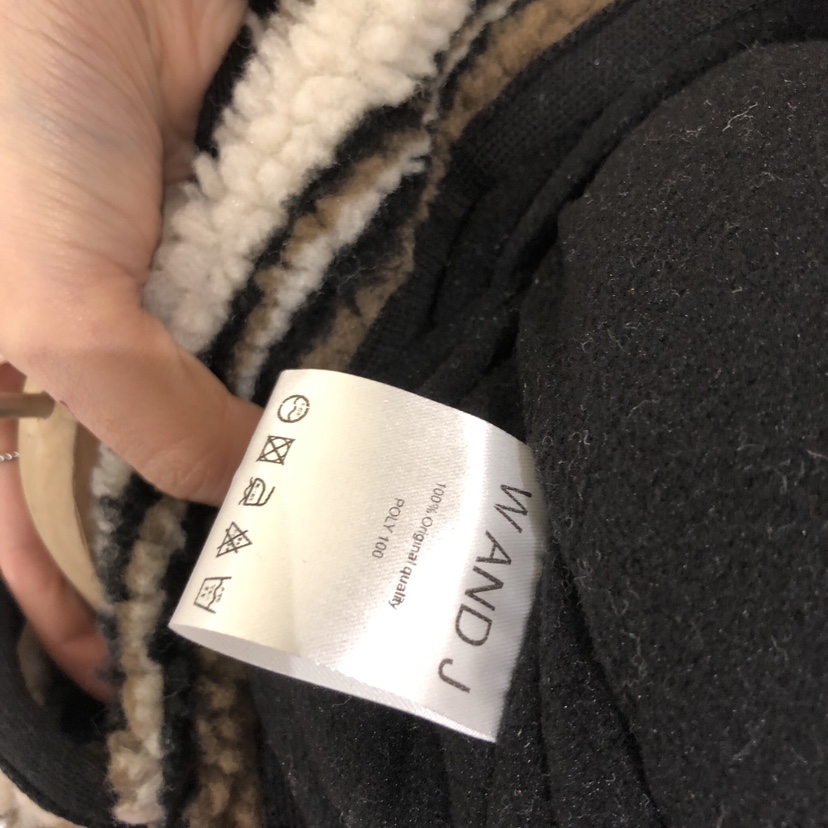 W AND J韓國代購㊣女裝新品休閑人氣熱賣25秋冬夾克抓絨拉鏈W AND J夾克