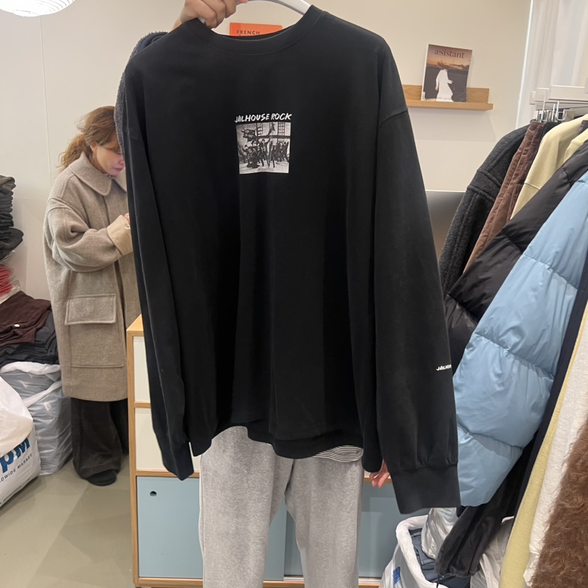 ARE東大門㊣直郵女裝新品熱賣推薦人氣25秋冬休閑職業長袖T恤ARE YOU/ARE長袖T恤圖色2