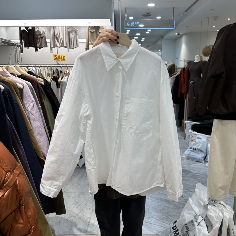 REVE-L東大門㊣代購女裝新款人氣時尚熱賣休閑襯衫蕾絲衫棉REVE-L襯衫/蕾絲衫圖色1