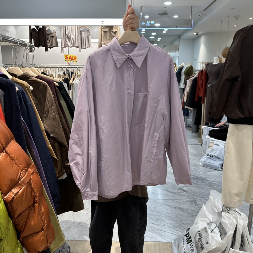 REVE-L東大門㊣代購女裝新款人氣時尚熱賣休閑襯衫蕾絲衫棉REVE-L襯衫/蕾絲衫圖色3