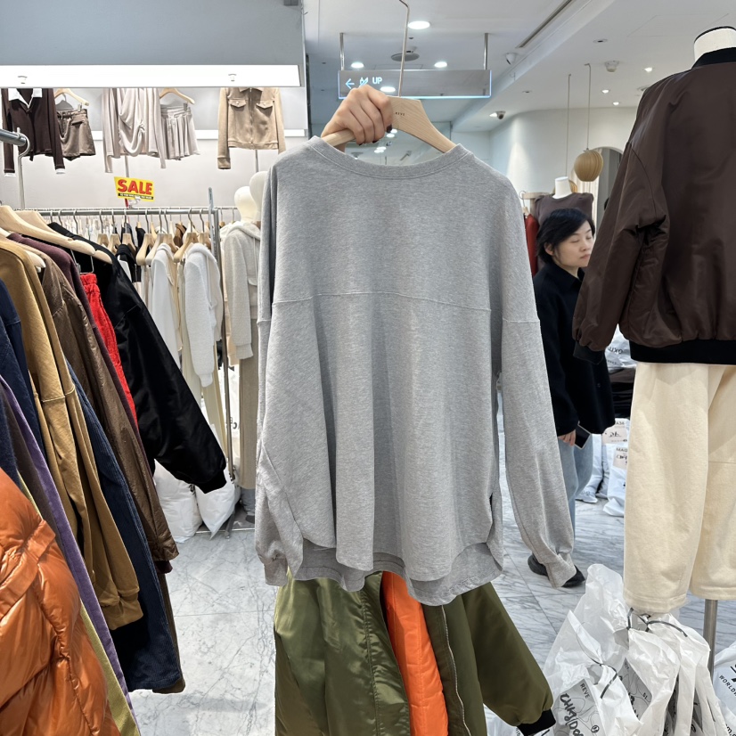 REVE-L韓國代購㊣女士新款職業熱賣人氣推薦時尚休閑25秋冬衛衣REVE-L衛衣圖色2