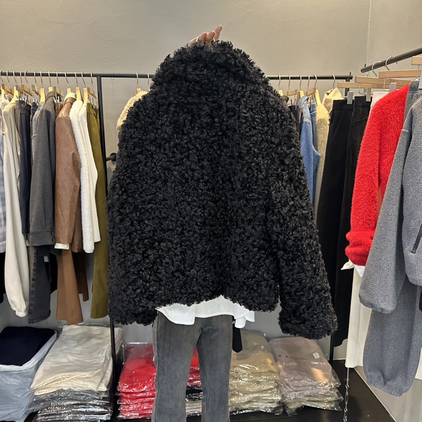 FLAMME TOIT東大門㊣實拍女裝新款休閑人氣25秋冬短款大衣FLAMME TOIT短款大衣