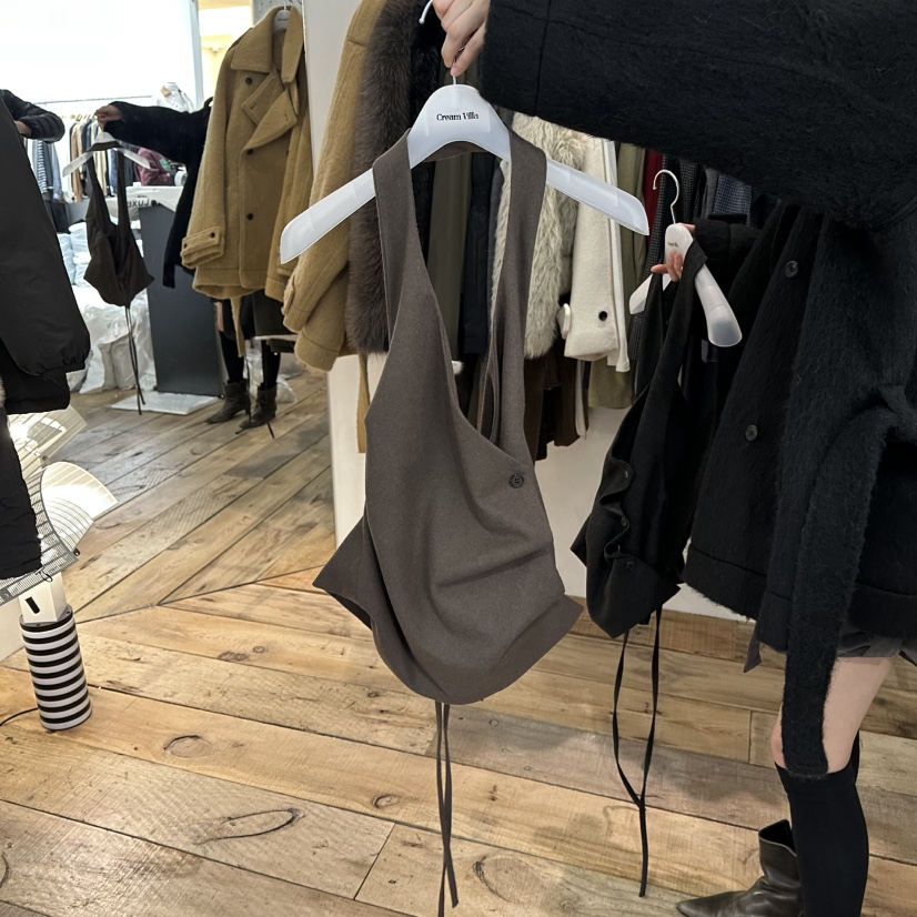 CREAM VILLA東大門㊣直郵女士新款職業吊帶背心CREAMVILLA吊帶/背心圖色1