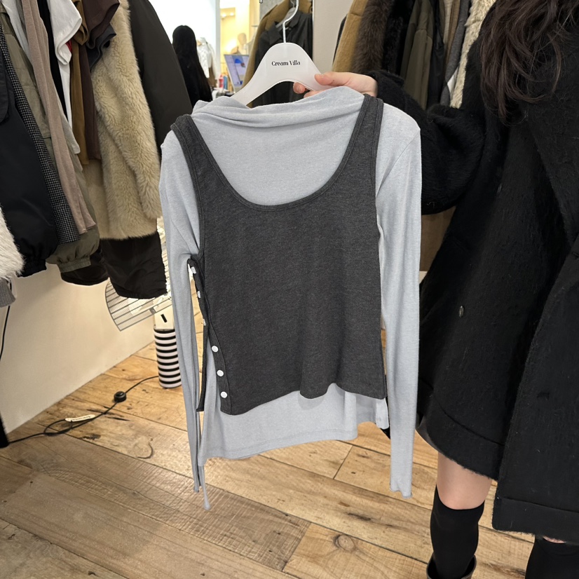 CREAM VILLA東大門㊣直郵女裝新款時尚套裝兩件套CREAMVILLA套裝圖色2