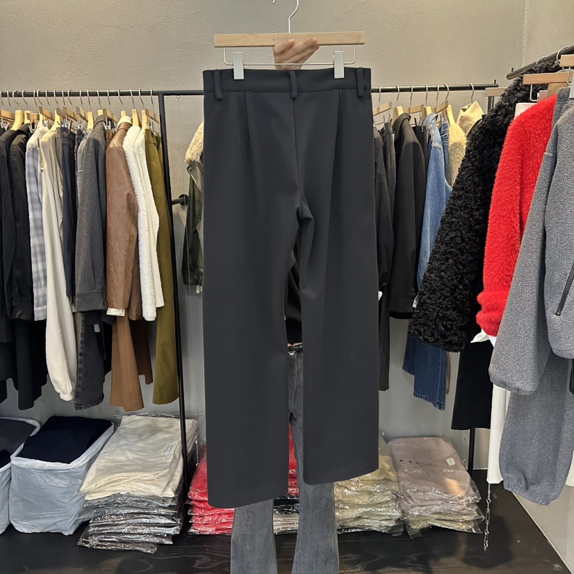 FLAMME TOIT東大門㊣實拍女裝新品推薦職業熱賣休閑褲人字紋FLAMME TOIT休閑褲