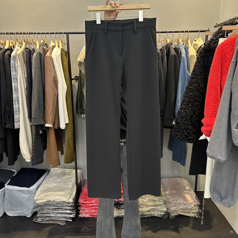 FLAMME TOIT東大門㊣實拍女裝新品推薦職業熱賣休閑褲人字紋FLAMME TOIT休閑褲圖色2