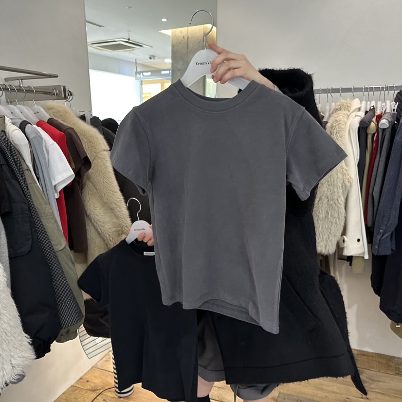 CREAM VILLA東大門㊣代購女裝新品熱賣T恤CREAMVILLAT恤圖色5