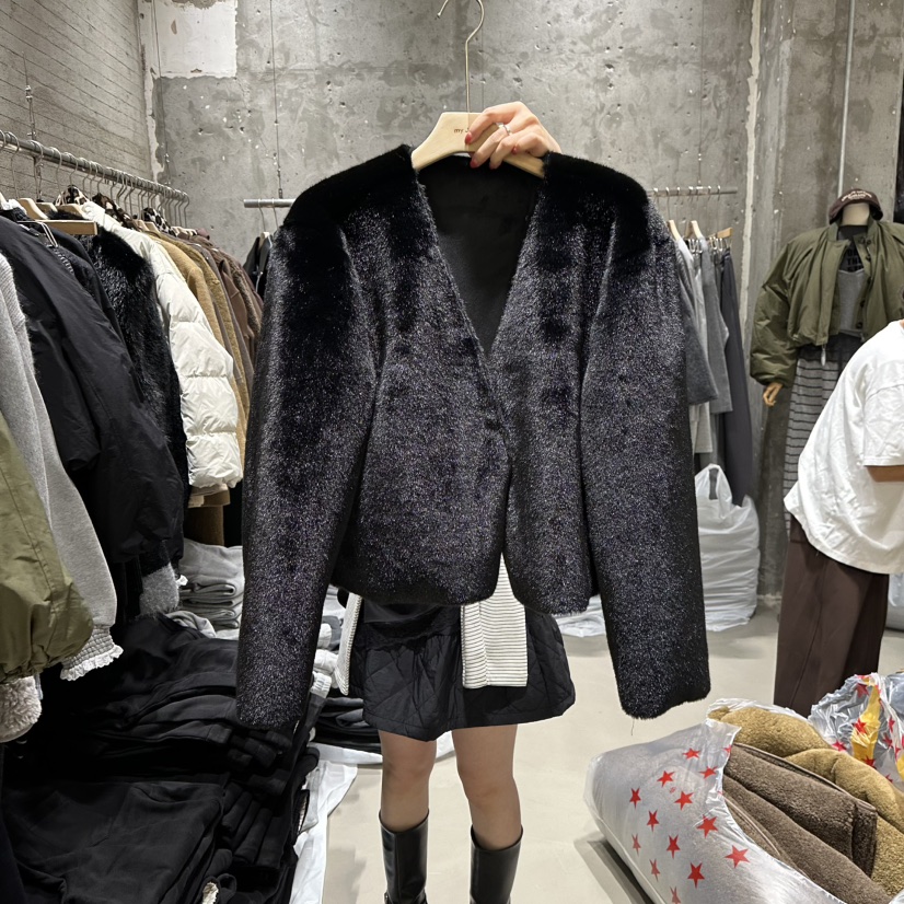 JUNI東大門㊣直郵女士新款推薦人氣休閑熱賣時尚職業短款大衣my juni短款大衣圖色3