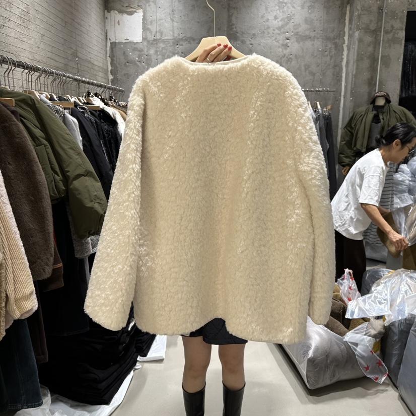 JUNI韓國直郵㊣女裝新款熱賣休閑25秋冬時尚人氣推薦短款大衣my juni短款大衣