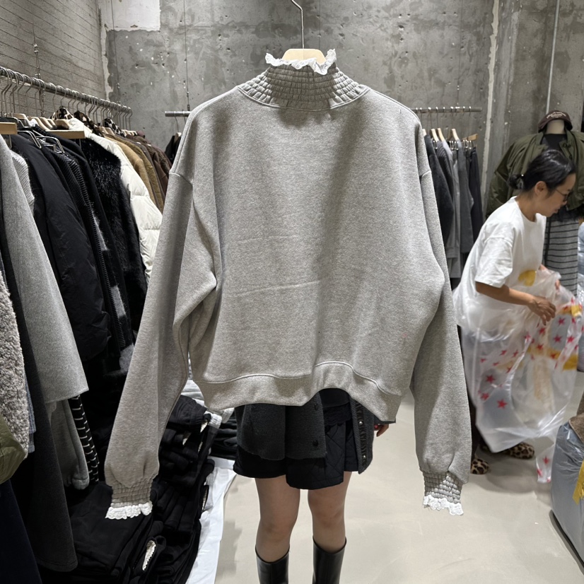 JUNI韓國直郵㊣女裝新品25秋冬休閑人氣時尚職業推薦衛衣加絨my juni衛衣