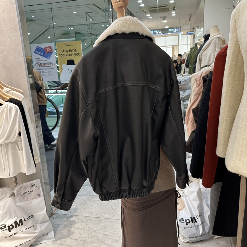 MAGNOLIA36-L東大門㊣實拍女裝新品熱賣人氣休閑時尚夾克皮革MAGNOLIA36-L夾克