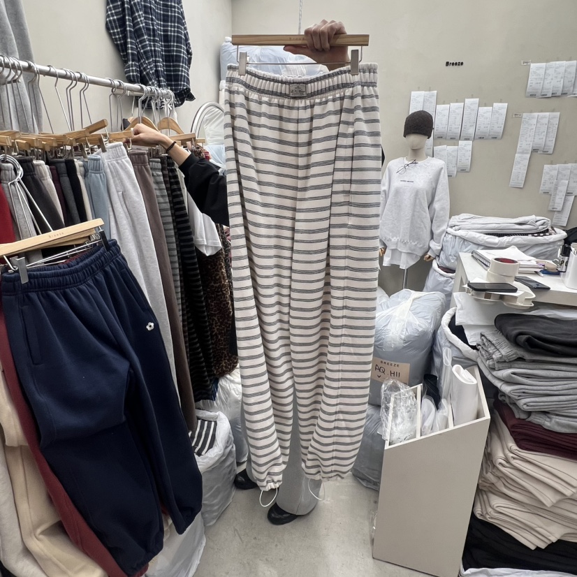 BREEZE韓國直郵㊣女裝新款25秋冬時尚推薦熱賣人氣休閑褲加絨BREEZE休閑褲圖色1