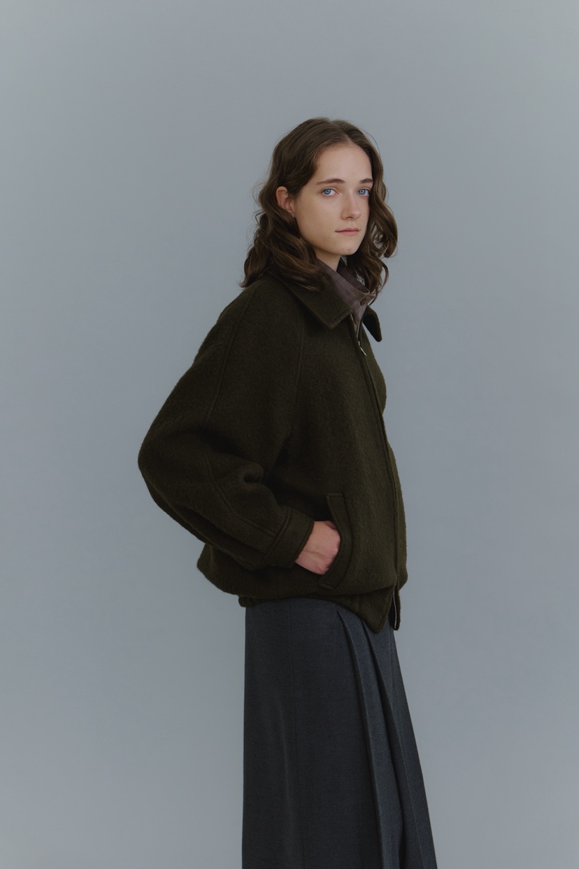 REGULARLY/PLACOR東大門㊣直郵女裝新品人氣夾克羊駝毛拉鏈REGULARLY/PLACOR夾克