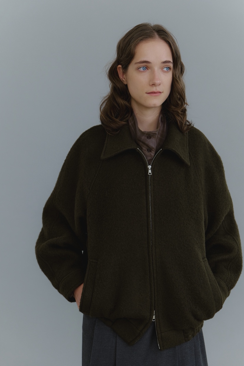 REGULARLY/PLACOR東大門㊣直郵女裝新品人氣夾克羊駝毛拉鏈REGULARLY/PLACOR夾克