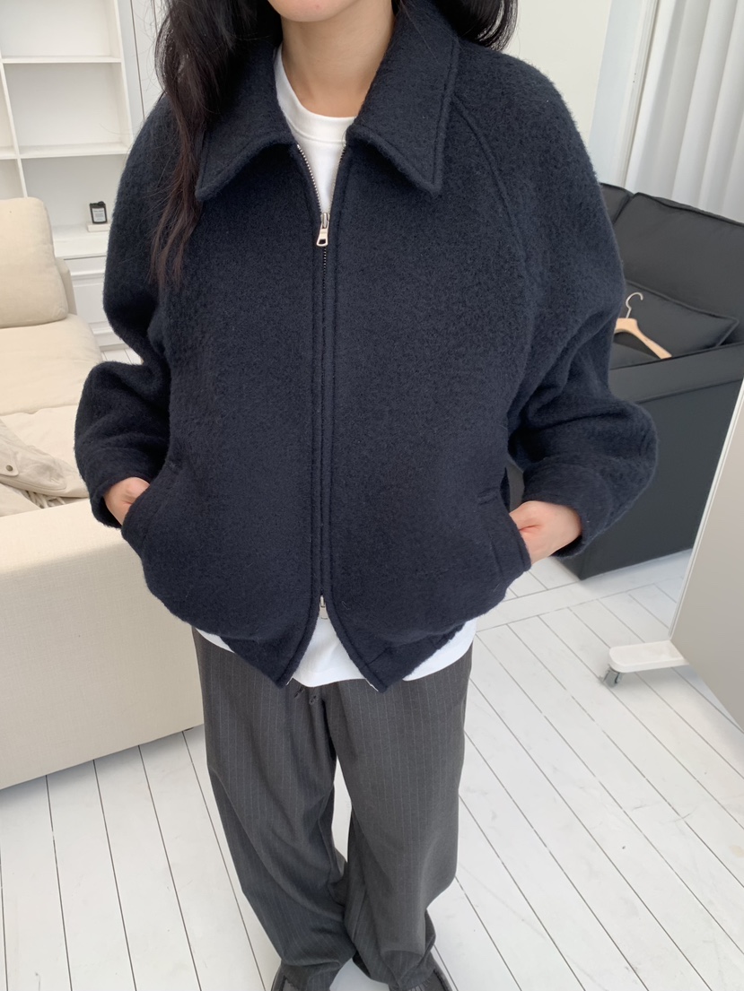 REGULARLY/PLACOR東大門㊣直郵女裝新品人氣夾克羊駝毛拉鏈REGULARLY/PLACOR夾克