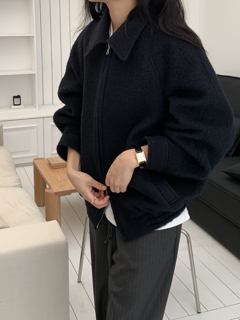 REGULARLY/PLACOR東大門㊣直郵女裝新品人氣夾克羊駝毛拉鏈REGULARLY/PLACOR夾克