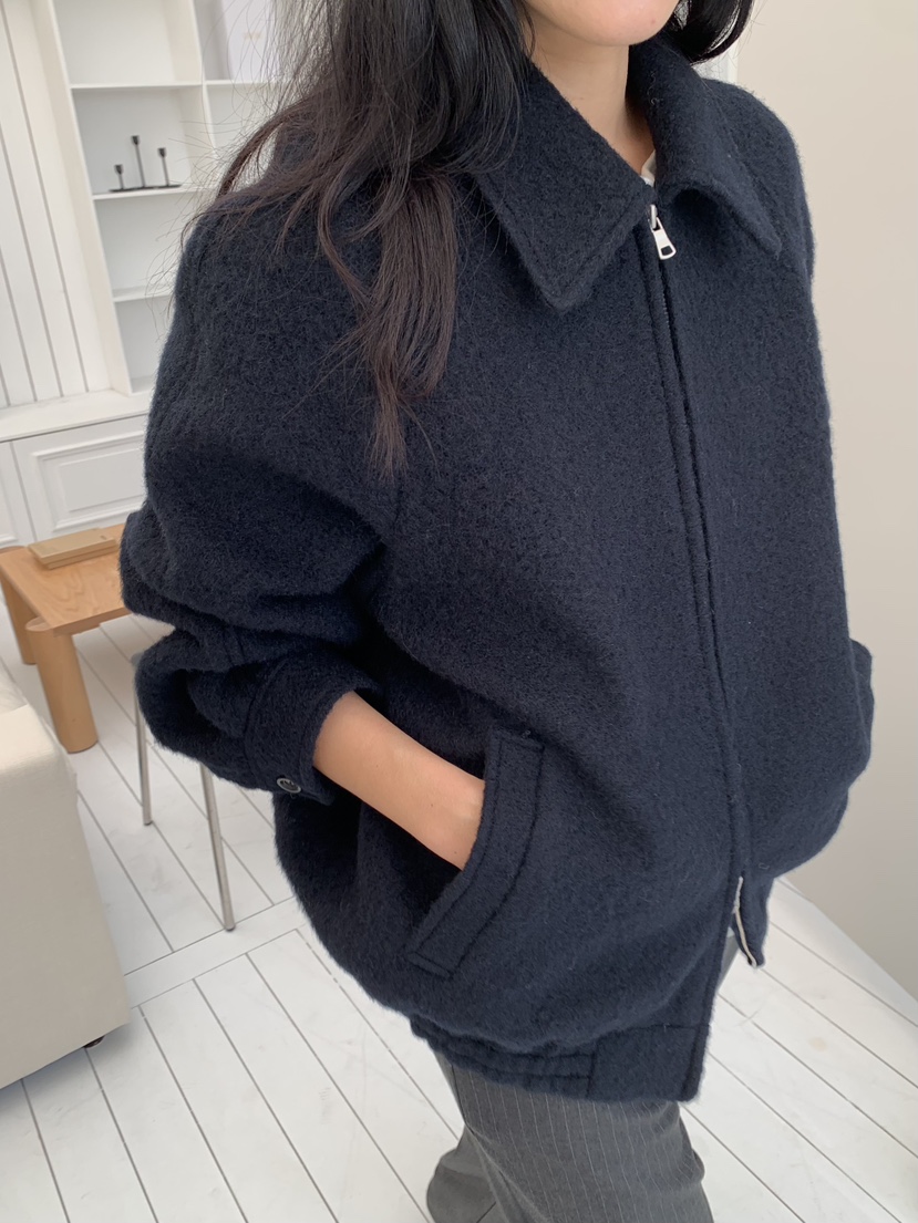 REGULARLY/PLACOR東大門㊣直郵女裝新品人氣夾克羊駝毛拉鏈REGULARLY/PLACOR夾克