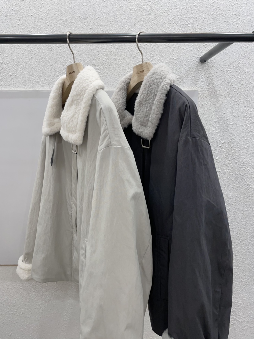 EGGPLANT韓國代購㊣女士新款時尚25秋冬推薦熱賣人氣夾克夾棉EGGPLANT夾克