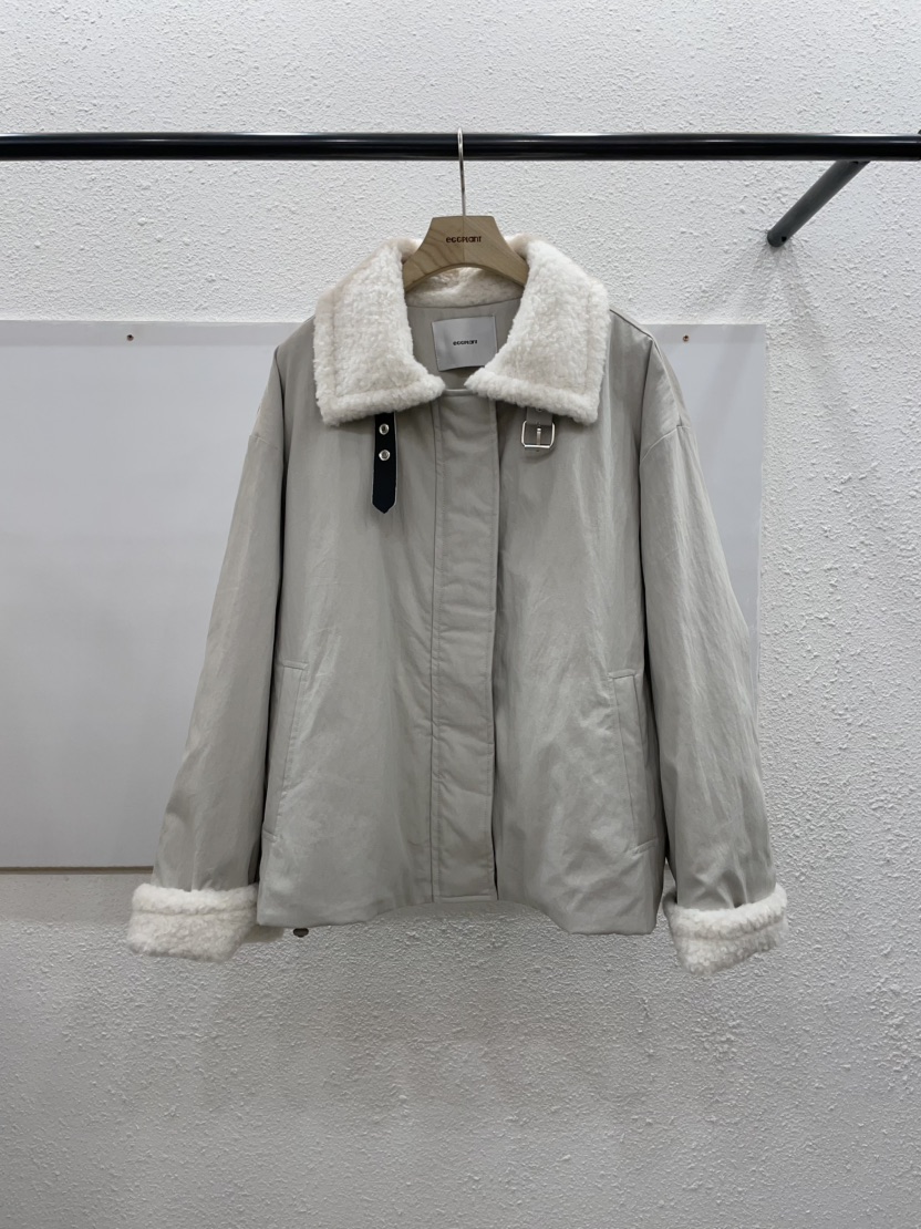 EGGPLANT韓國代購㊣女士新款時尚25秋冬推薦熱賣人氣夾克夾棉EGGPLANT夾克圖色1