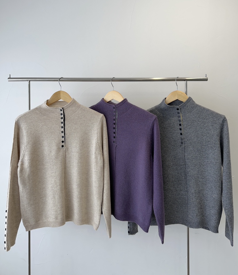 CLASSY-O東大門㊣直郵女士新款休閑人氣熱賣職業針織衫紐扣CLASSY-O針織衫圖色3左三色