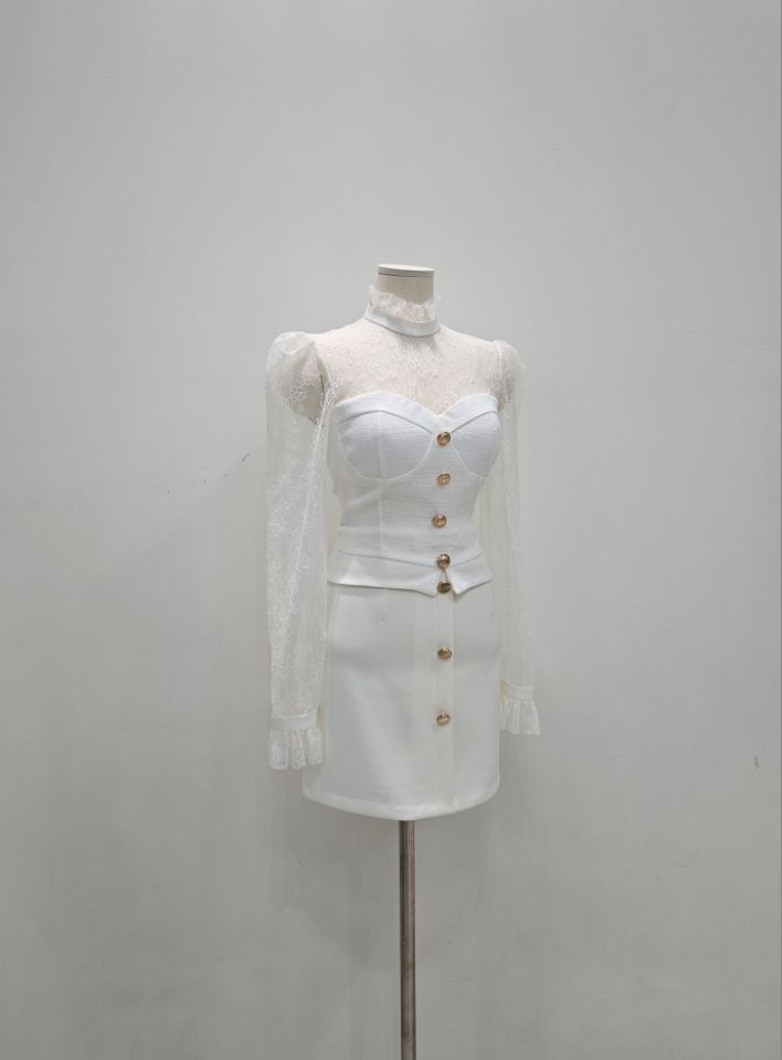 HIGH HEELS韓國直郵㊣女裝新品時尚熱賣25秋冬推薦襯衫蕾絲衫HIGH HEELS襯衫/蕾絲衫