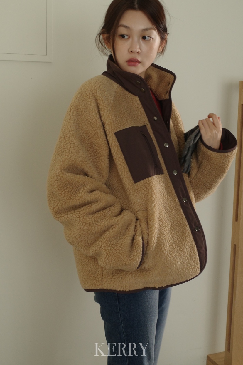 KERRY東大門㊣實拍女士新款職業熱賣推薦休閑短款棉服雙面抓絨KERRY短款棉服
