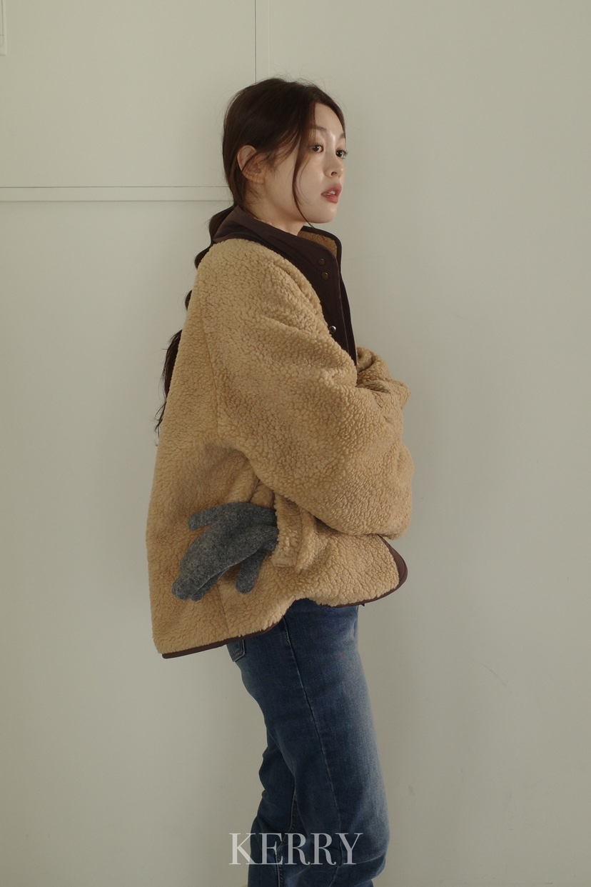 KERRY東大門㊣實拍女士新款職業熱賣推薦休閑短款棉服雙面抓絨KERRY短款棉服