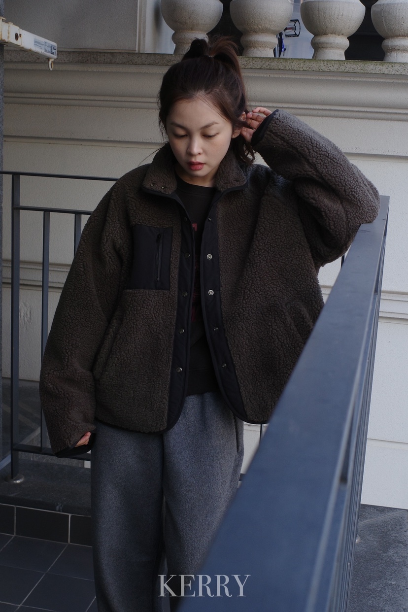 KERRY東大門㊣實拍女士新款職業熱賣推薦休閑短款棉服雙面抓絨KERRY短款棉服