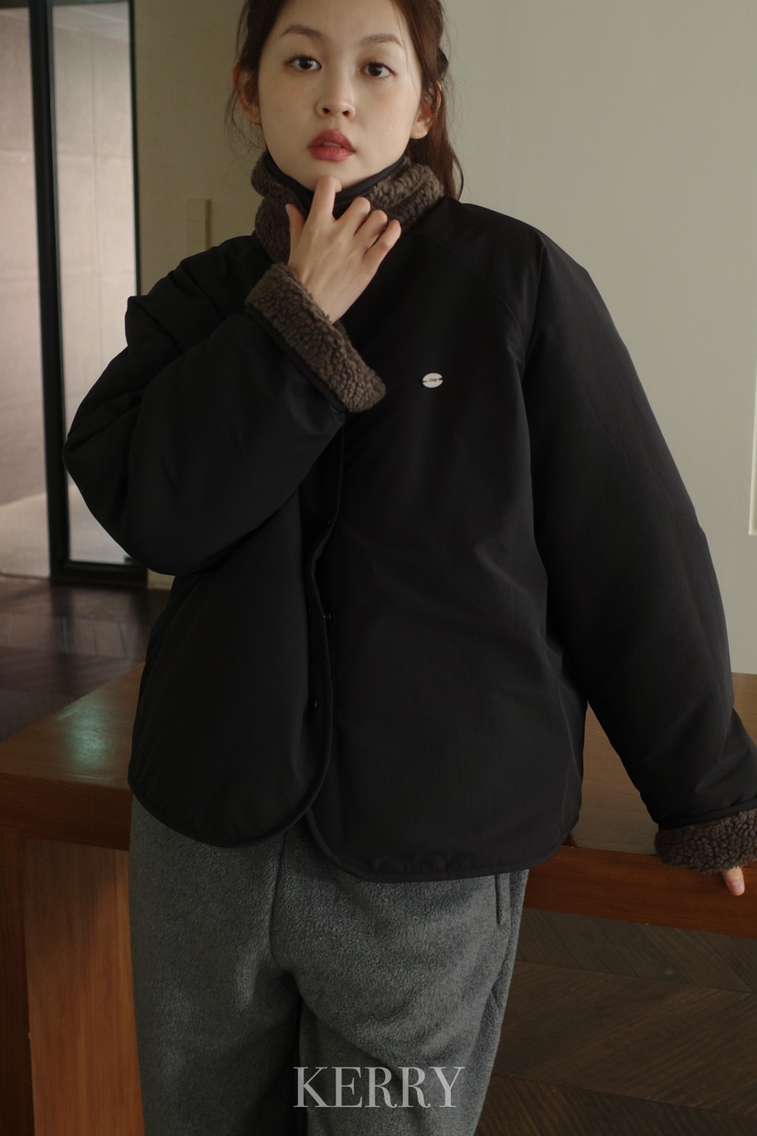KERRY東大門㊣實拍女士新款職業熱賣推薦休閑短款棉服雙面抓絨KERRY短款棉服