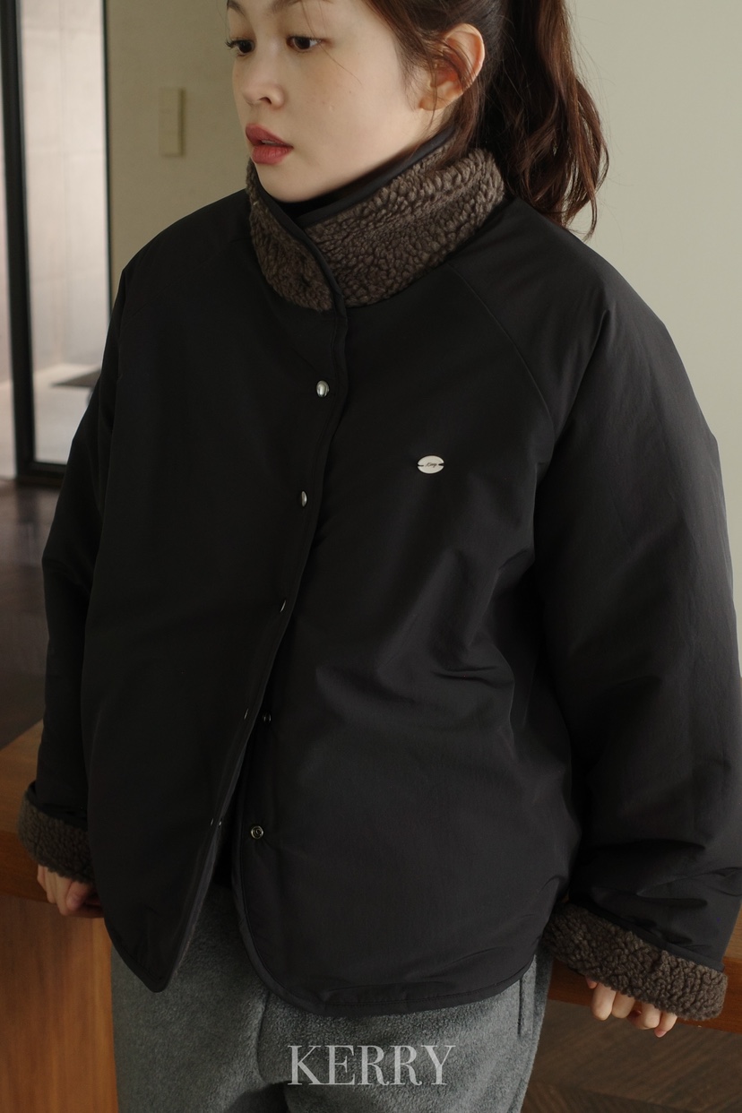 KERRY東大門㊣實拍女士新款職業熱賣推薦休閑短款棉服雙面抓絨KERRY短款棉服
