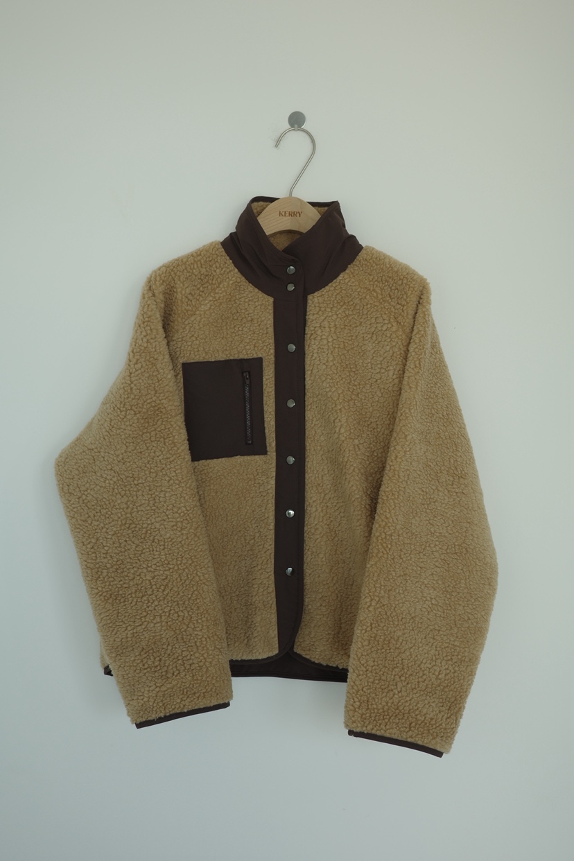 KERRY東大門㊣實拍女士新款職業熱賣推薦休閑短款棉服雙面抓絨KERRY短款棉服圖色1