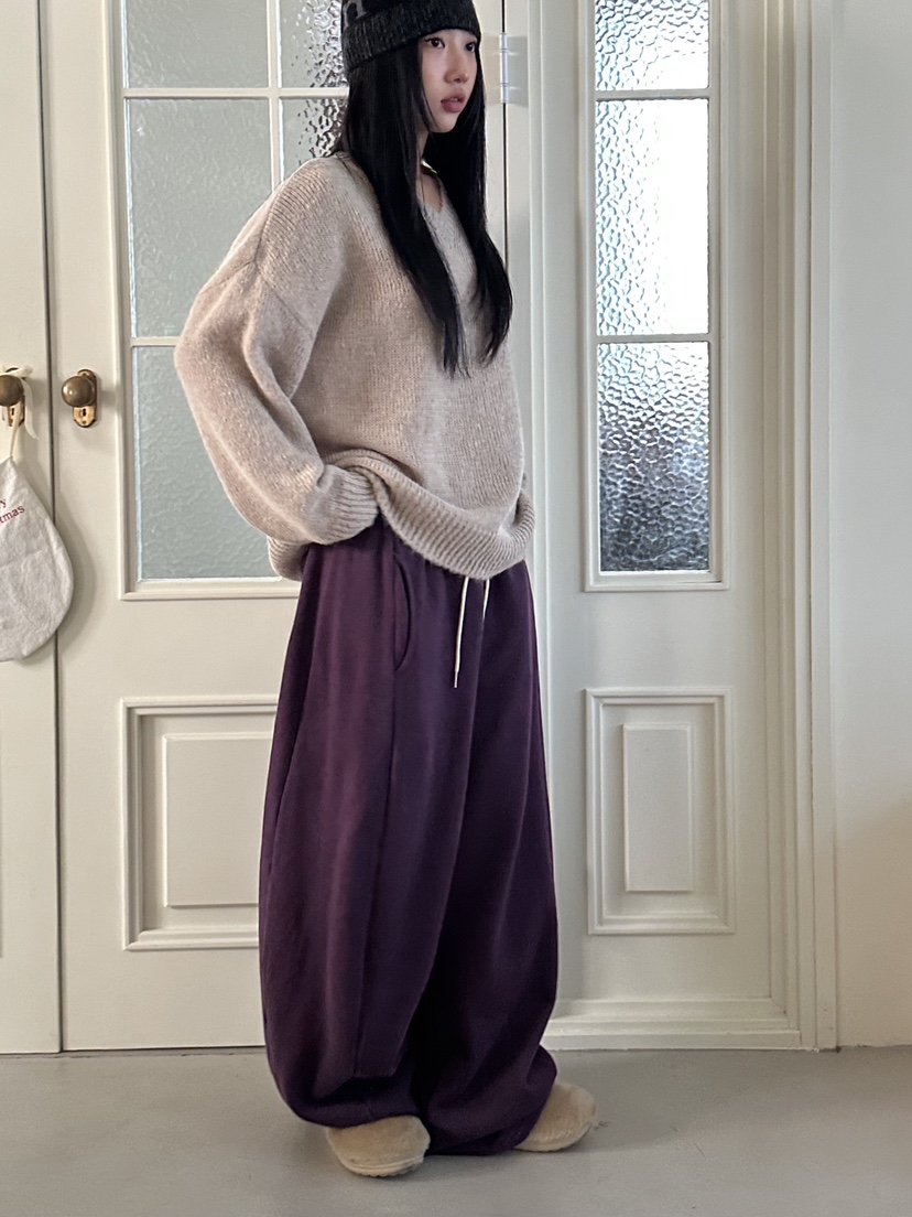 I MFACT韓國直郵㊣女裝新款人氣職業熱賣推薦針織衫羊駝毛V領I MFACT針織衫