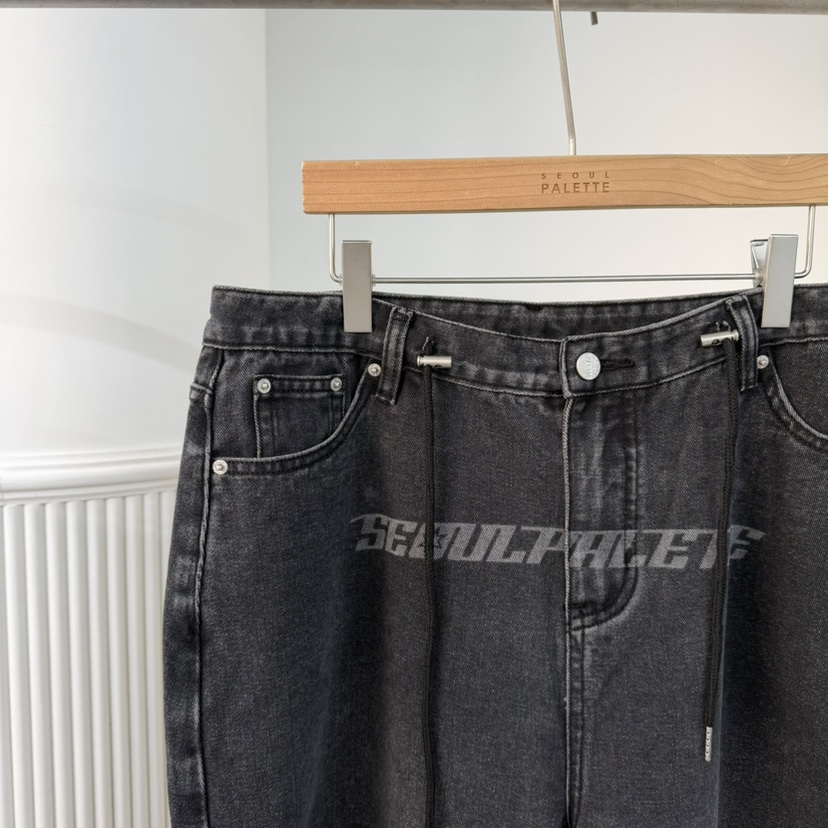 PALETTE-Q東大門㊣直郵女裝新品熱賣25秋冬時尚推薦牛仔褲PALETTE牛仔褲