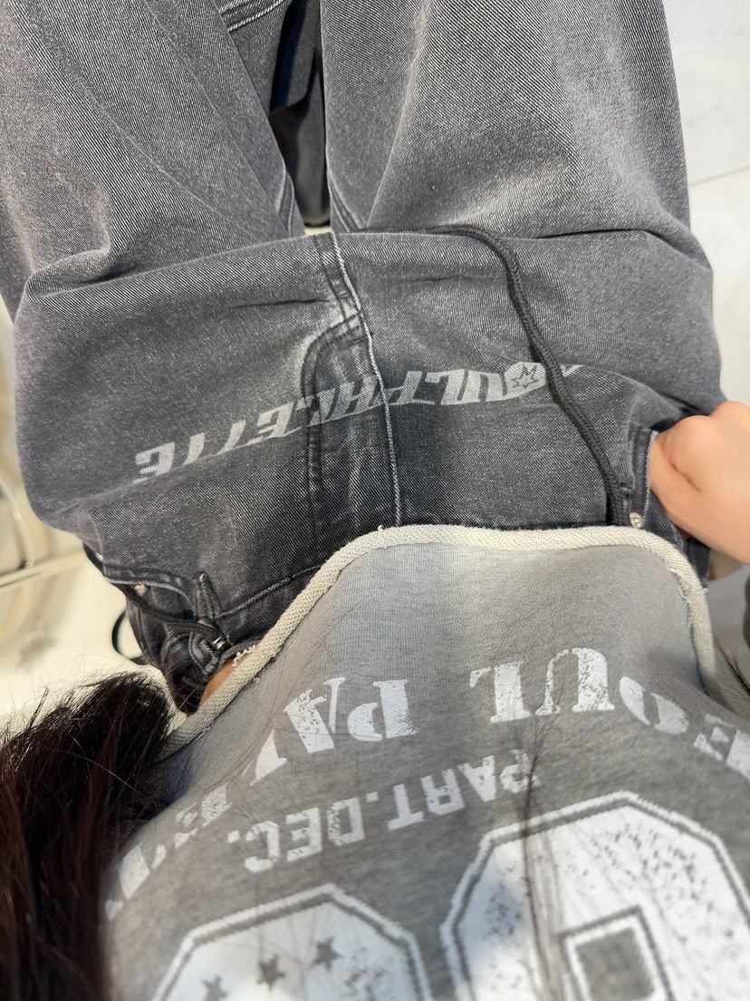 PALETTE-Q東大門㊣直郵女裝新品熱賣25秋冬時尚推薦牛仔褲PALETTE牛仔褲