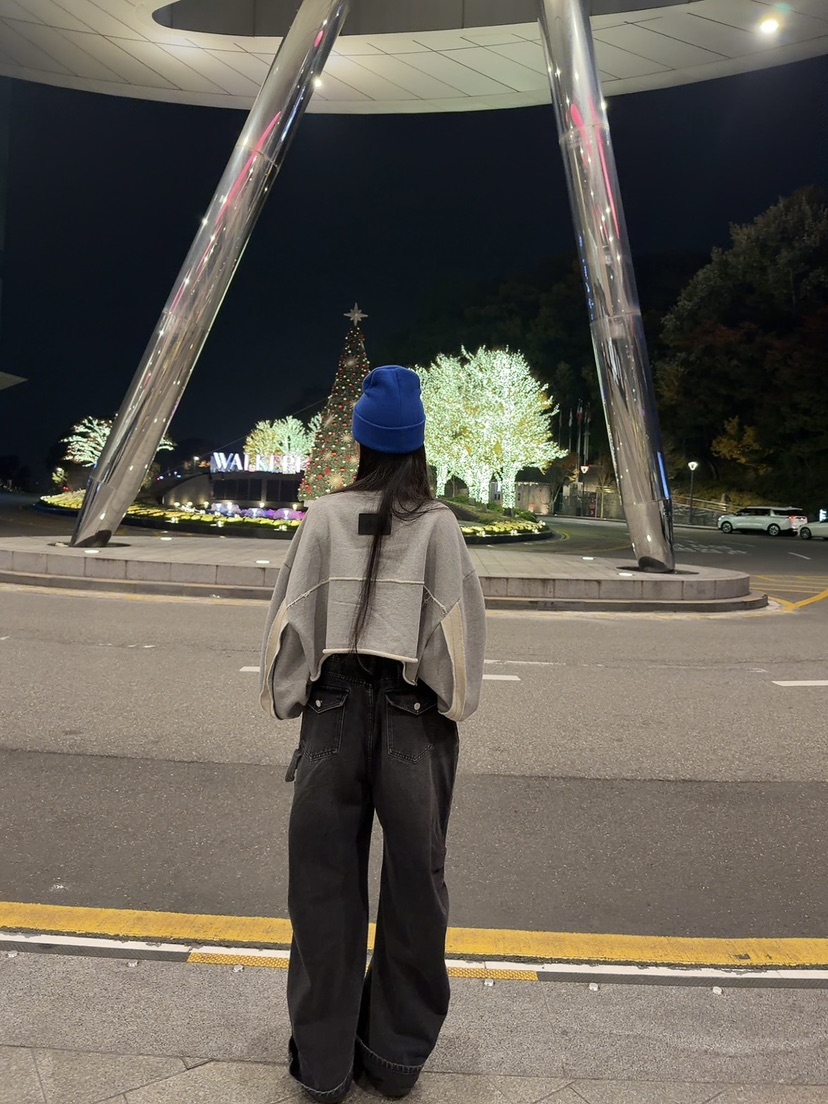 PALETTE-Q東大門㊣直郵女裝新品熱賣25秋冬時尚推薦牛仔褲PALETTE牛仔褲